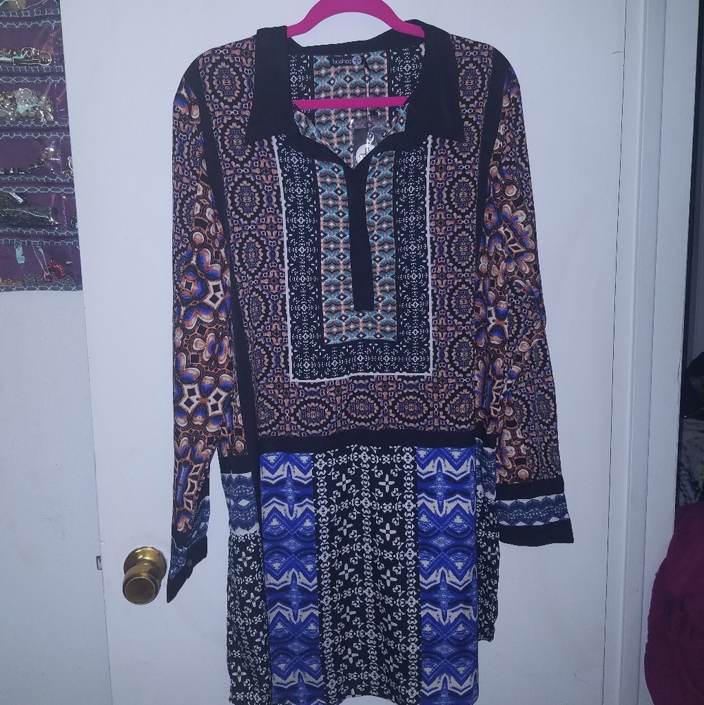 Boohoo Plus Shirt Dress NWT